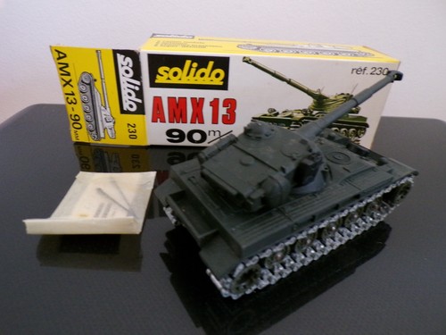 SOLIDO N° 230 AMX 13-90 MM COMPLET EN BOITE TBE - Picture 6 of 6