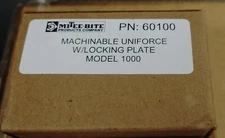 2 Pcs. Mitee-Bite M4 Model No. 1000 Machinable Uniforce Clamps w/Locking Plate