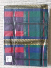 Pack Of 2 Double Duvet Quilt Covers Bedding Bright Tartan Print  Polycotton NEW