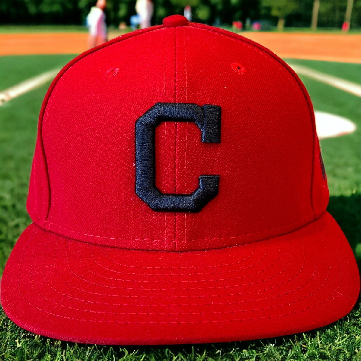 Cleveland Indians Hat New Era 59Fifty Fitted Cap 7 1/8 Cleveland Indians Hat New Era 59Fifty Fitted Cap 7 1/8