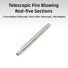 Outdoor Cooking Blow Fire Tube, Portable Camping Fire Pipe, Survival Tools, Retr