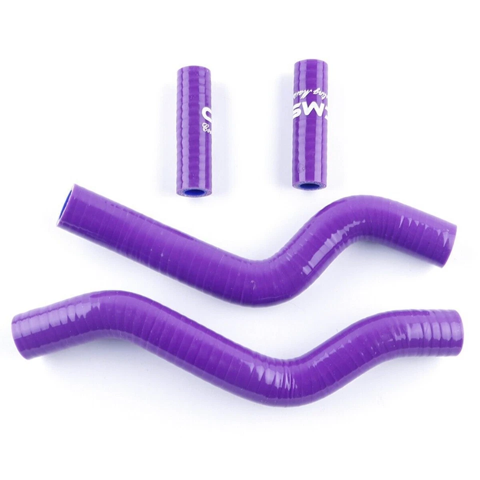 Purple For 2001-2008 2007 2006 Suzuki RM250 2-Stroke Silicone Radiator Hose Kit - Image 4 of 4