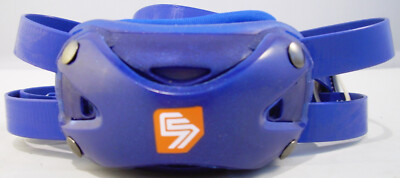 Shock Doctor Kinnriemen, Ultra Pro Chinstrap , 4-point high/low, Youth, blau