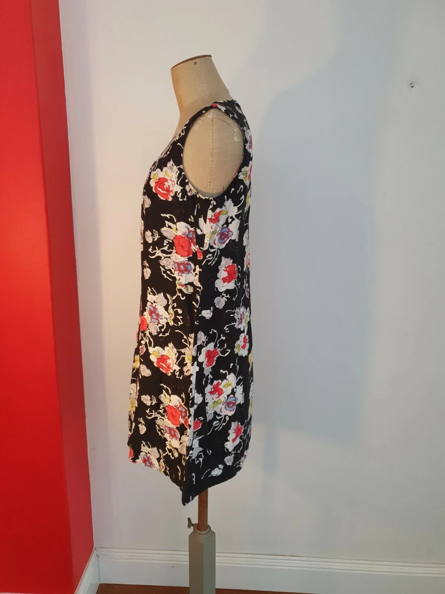 Blue illusion linen best sale dress