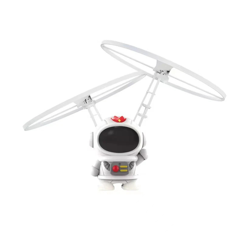 Hand Operated Spaceman Flying Robot Toy Motion Sensor Helicopter Boy Girl Gift