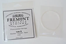 Fremont Brand Clear Fluorocarbon Low-G Ukulele Single String 