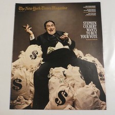 New Yorker Times Magazine January 8 2012 Stephen Colbert Wants to buy votes S1