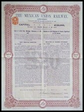 1910 Mexico: The Mexican Union Railway, Limited