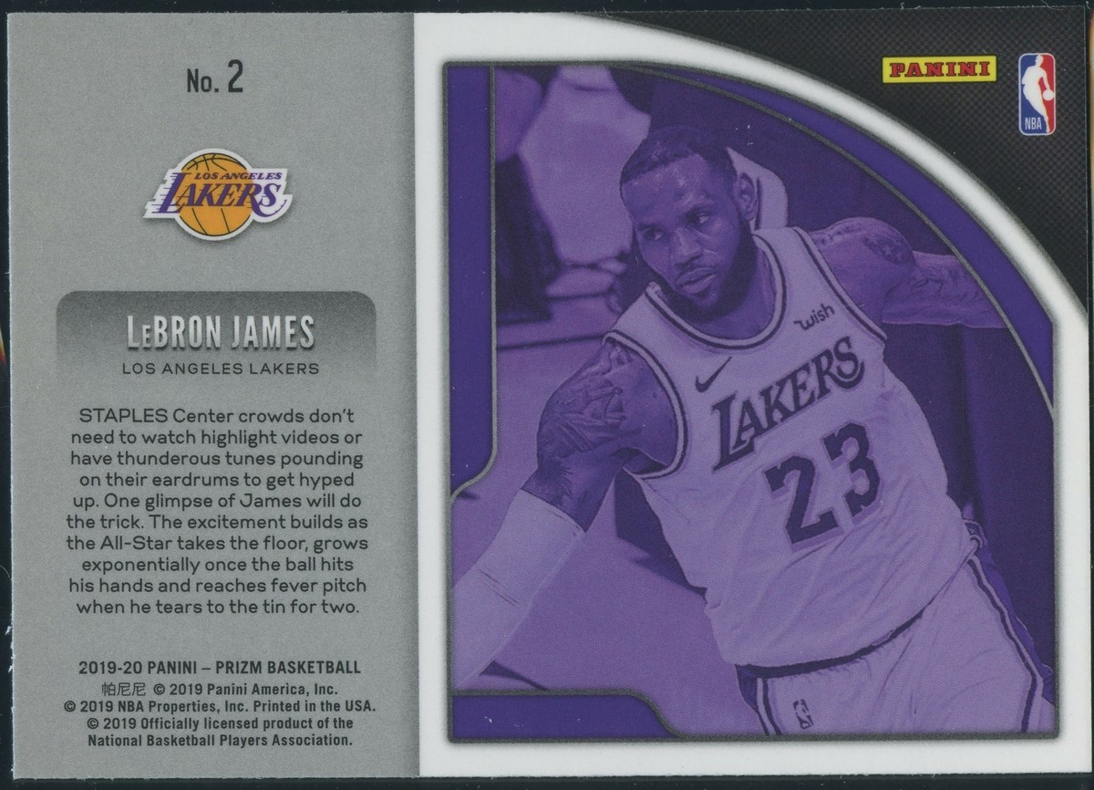 【希少】2019-20 Lebron James HYPER PRIZM 2019-20 Panini Prizm Lebron James Get Hyped Lakers No. 2 | eBay
