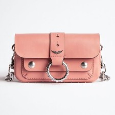 Sac à main en cuir rose clair ZADIG & VOLTAIRE neuf
