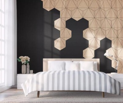 3D Sechseck Design M1874 Tapete Wandbild Selbstklebend Abnehmbare Aufkleber Romy