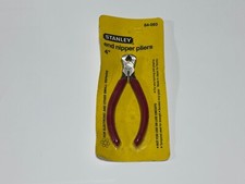 NOS Stanley Tools 84-093 Alicates de pinza de extremo de agarre rojo 4” (Japón 1987), NUEVO sellado