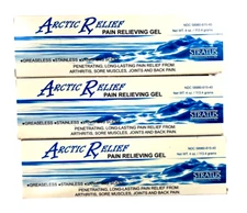 Arctic Relief Gel MENTHOL / CAMPHOR Tube 4 oz Arctic Relief ( 3 pack ) GERIMED _