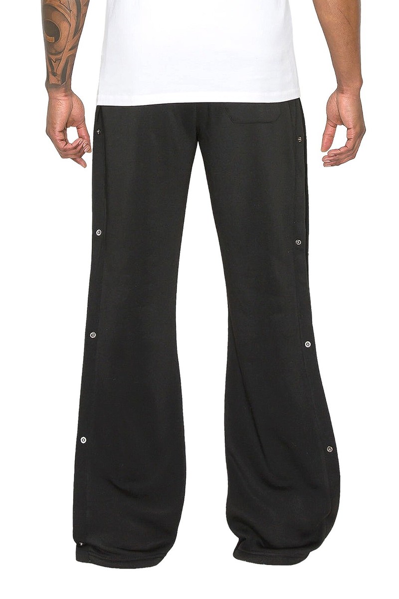 即完RADIANT Back snap 2way pants Wataxii Men's Tear Away Snap Button Pants Sporty High Split