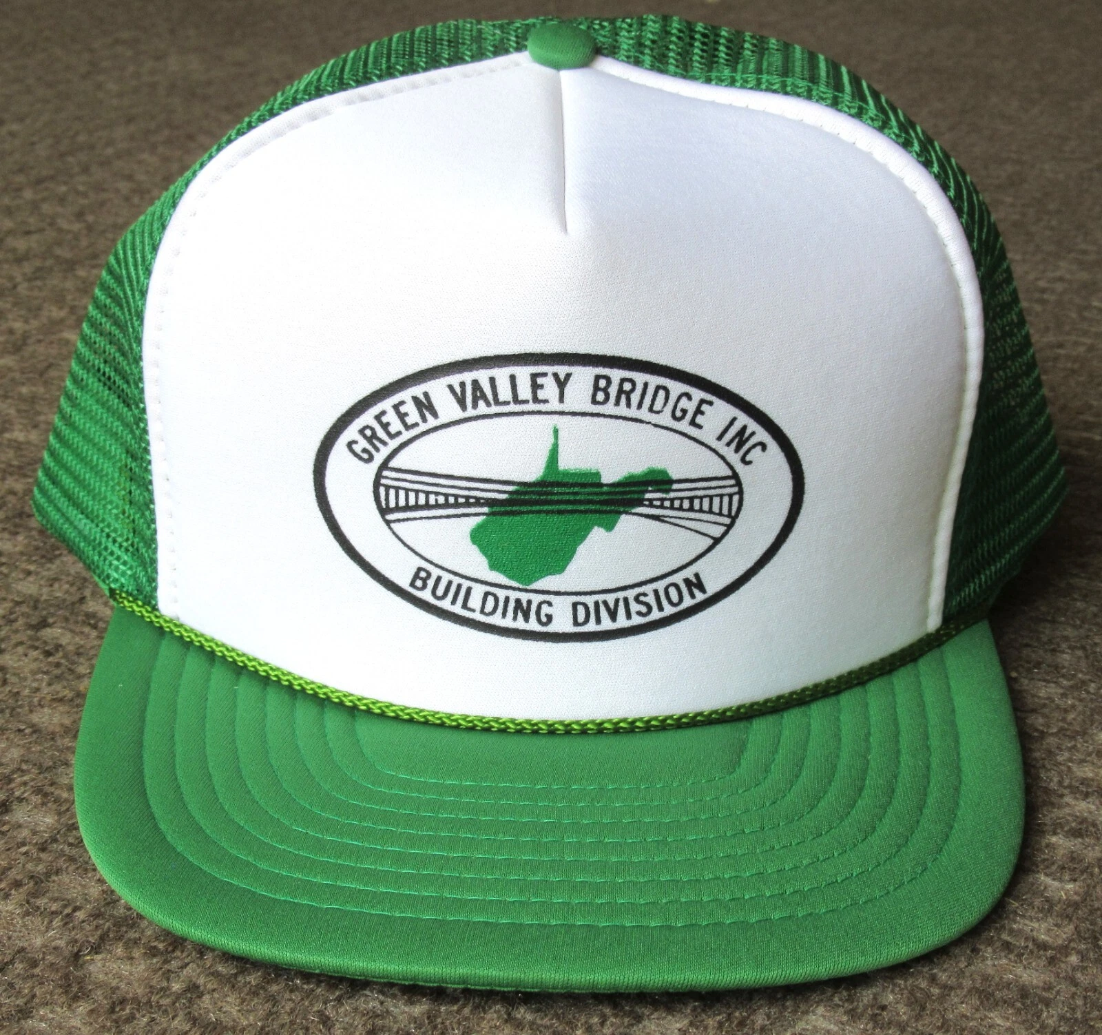 GREEN VALLEY BRIDGE BUILDING DIVISION - WEST VIRGINIA - Green White Mesh Cap Hat
Opens in a new wind