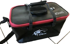 Black Sunglow Fishing Bucket Foldable/Portable Fish Tank Bait Bag 40cm/23L/6gal