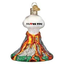 Old World Christmas LAVA YOU (36320) Glass Ornament w/OWC Box