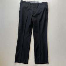 Dapper Classics 36x29 Gray Wool Flat Front Made in USA Brooklyn Mens Dress Pants