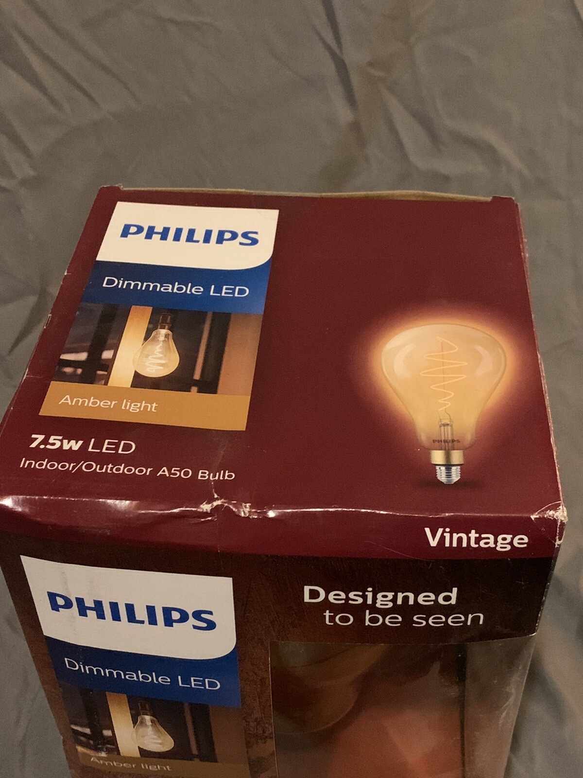 amber outdoor light bulbs on Philips 40w Equivalent Amber A50 Medium Led Decorative Light Bulb 536276 1 For Sale Online Ebay