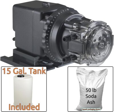 for Acidic Water - Includes Stenner 85MHP17 Injection Pump & 15 Gal. Solution...
