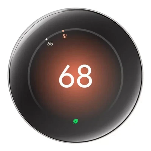 Google Nest Learning Thermostat 4th Gen+ Sensor GA05169-US POLISHED Obsidian