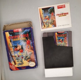 Disney's Chip 'n Dale Rescue Rangers Nintendo NES CIB Completo Inserto de Tarjeta Reg