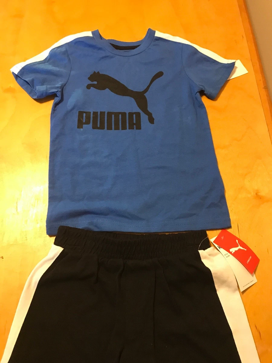42 BOYS PUMA SHORT SET SIZE 5 P56 K1