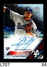 1-2016 TOPPS CHROME ROOKIE REFRACTOR AUTO FRANKIE FRANCELLIS MONTAS A'S /499 QTY
