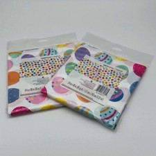 American Greetings Easter Eggs Tablecover Lot of 2 Tablecloths 54" x 96" New