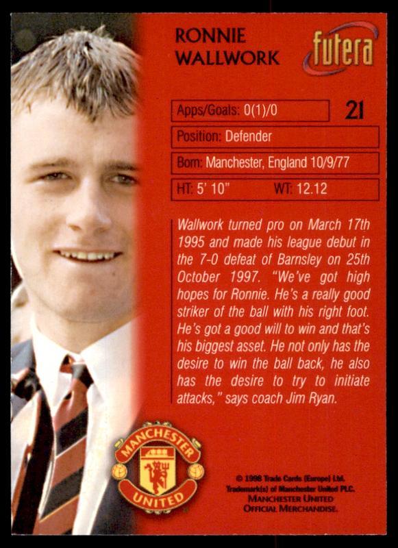 Collection Complète De Cartes Manchester United 1998 Futera – Légendes Et Joueurs Mythiques