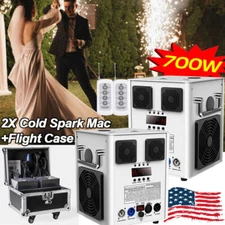 2XCold Spark Machine 700W Stage Effect DMX Firework DJ Event Party Wedding+Case