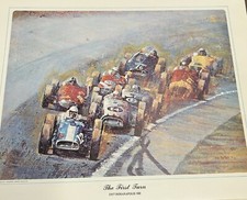 Ron Burton-Includes 1957 Indy 500 Start-Al Unser-Mike Mosley-Milwaukee-500 Art
