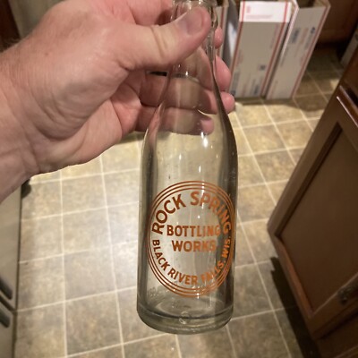 Rock Spring Bottling Works ACL Soda Bottle Back River Falls Wisconsin WI