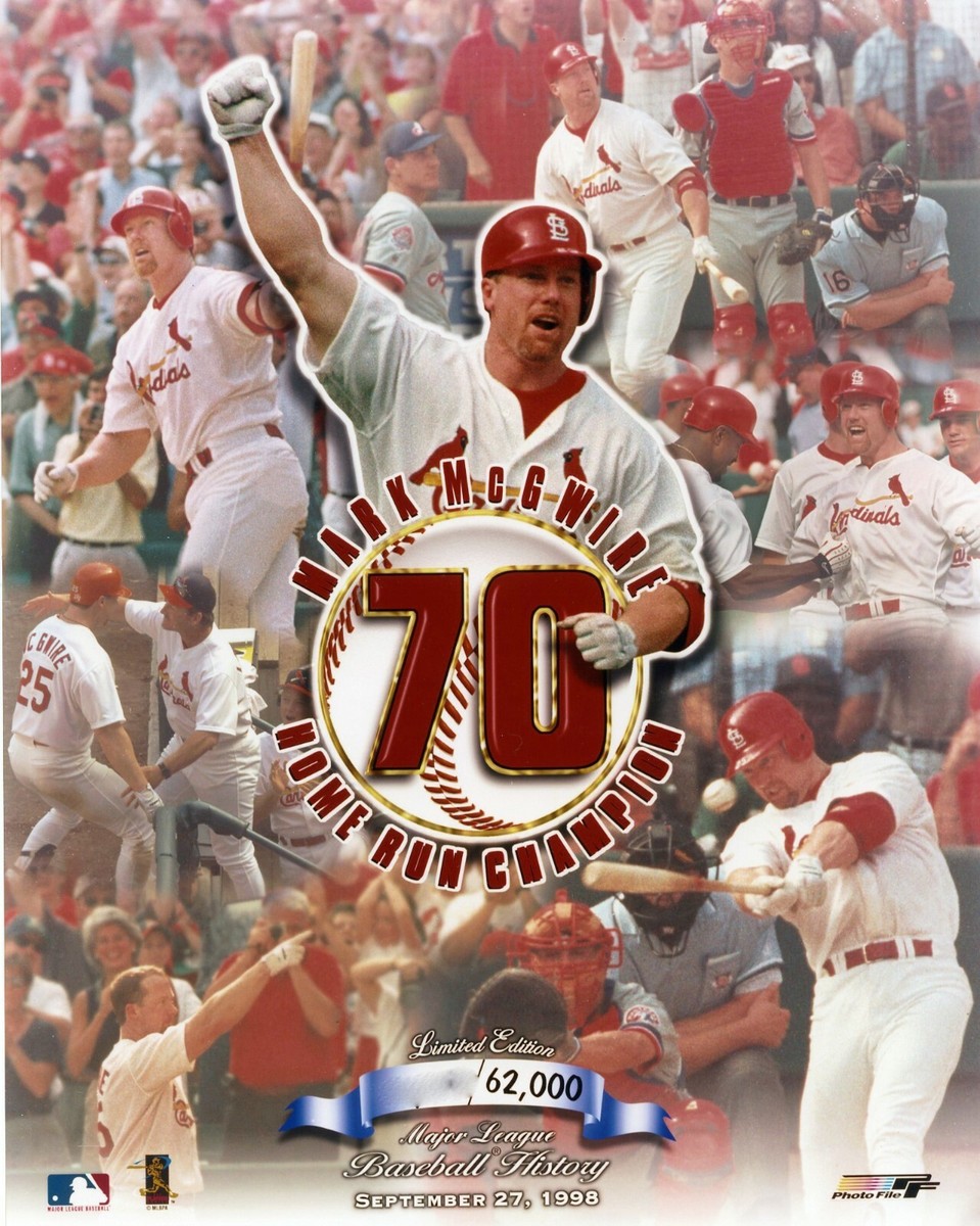 Mark McGwire 70th Home Run St. Louis Cardinals 8x10 Limited