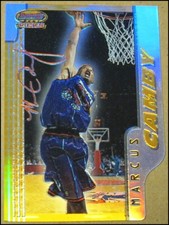 1996-97 Bowman's Best Picks Refractor Marcus Camby Card #BP2 Raptors Rookie RC. rookie card picture