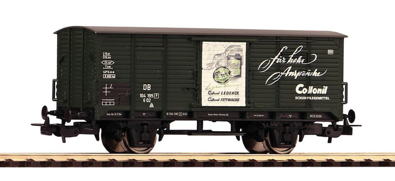 PIKO H0 54985 – Carro coperto G02 “Collonil” – DB Ep. III