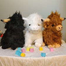 Highland Cow Simulation Scottish Highland Cow Plush Doll Long Hair Cow Toy Gift