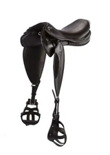 New Light Weight Leather  Endurance Saddle Black or Brown Horse tack size 14"-18