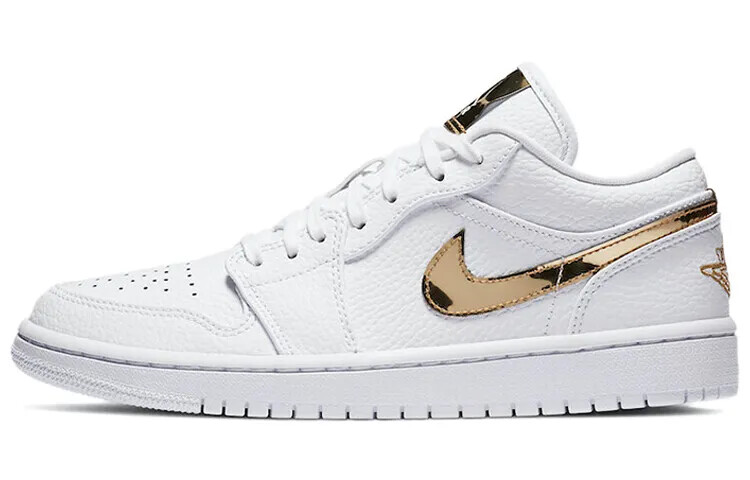 Nike WMNS Air Jordan 1 Low SE White Metallic Gold CZ4776-100