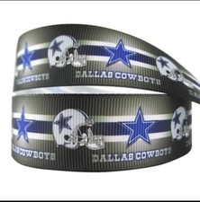 1 INCH 25mm Cowboys GROSGRAIN RIBBON Hair Bow Supplies 1057585 Dallas Football