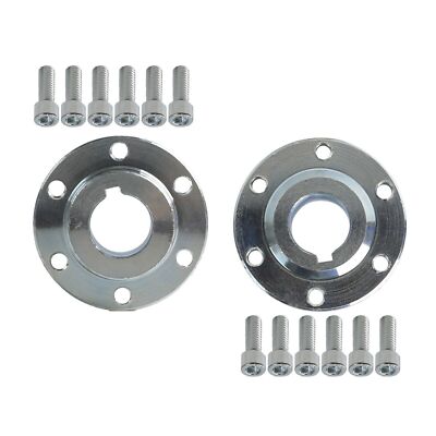 2x #35 Rear Sprocket Brake Disc Hub 20mm Bore For Mini Bike ATV Quad Buggy Trike