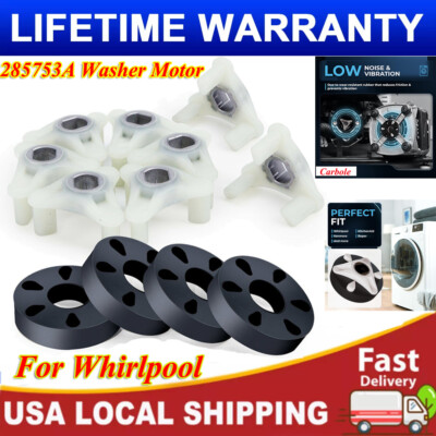 #ad 285753A Washer Motor Coupling Kit with Metal Insert For Whirlpool Kenmore 4 PACK $11.59