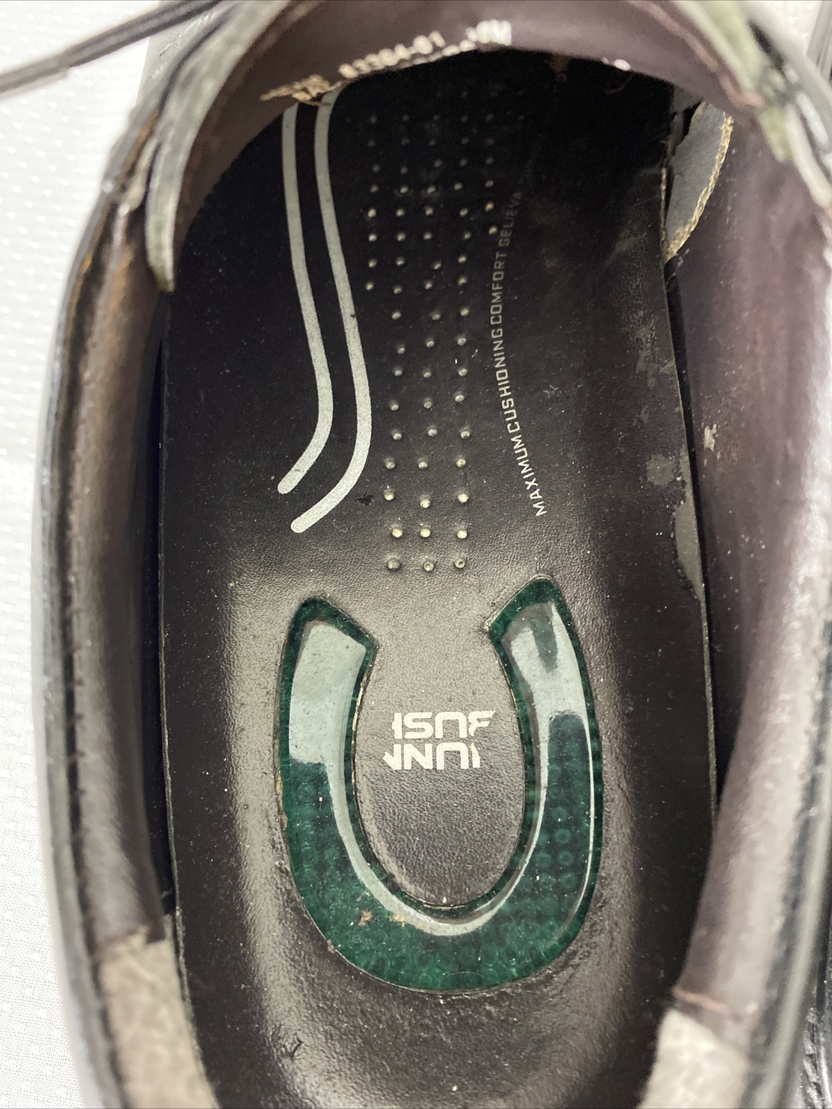 SAOLA Nunn Bush punta da bici Oxford da uomo Kore Pro nera stringata taglia 10