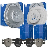 ATE Bremsscheiben Powerdisc + BremsbelÄGe Ford Mondeo III Vorn Ø300 Hinten Ø280