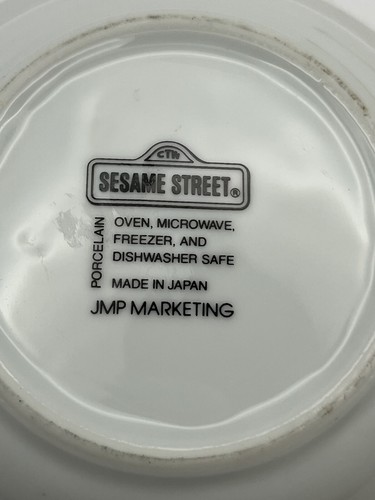 3 pc set Vintage Sesame Street Burt & Ernie Porcelain Child Plate Mug Bowl - Picture 10 of 23