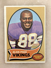 1970 Topps Alan Page Rookie #59 Minnesota Vikings Base Football Trading Card