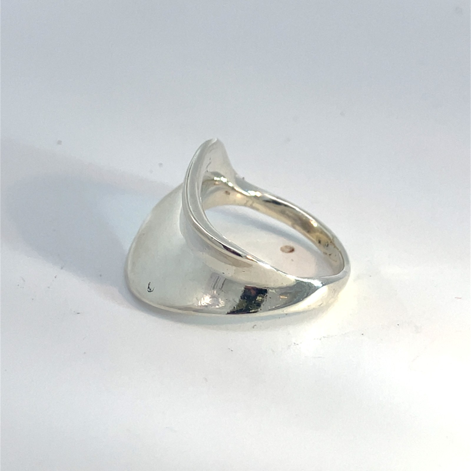 Sterling Silver Concave Design Ring - image 3