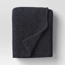 Marled Knit Throw Gray/Blue - Threshold