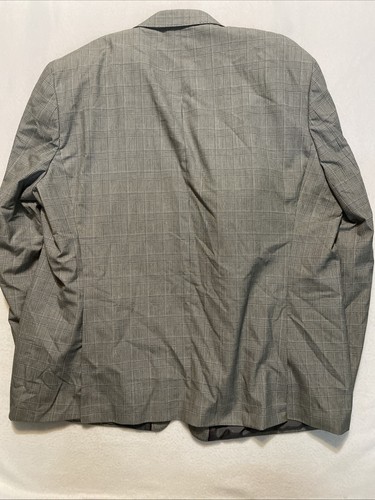 54L Men's Blazer Jacket Sport Coat Sean John Grey Black Big & Tall 54 Long - Picture 10 of 10