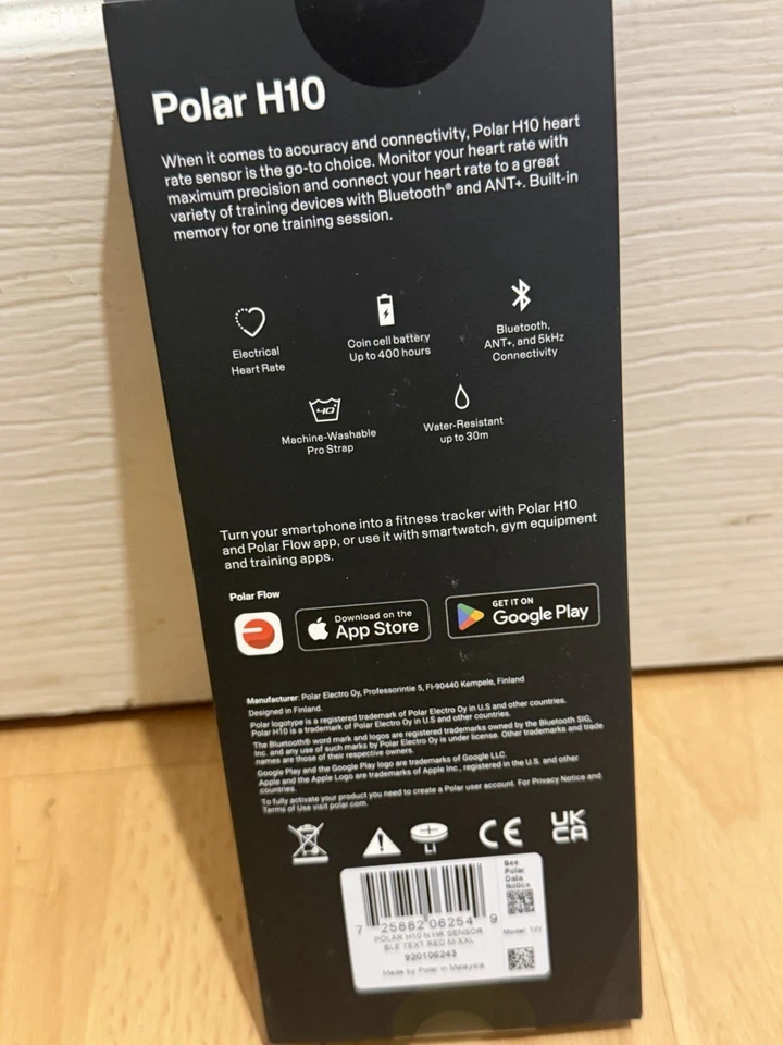 Polar H10 Heart Rate Sensor ANT + (Red Strap) Size (M-XXL) NEW/SEALED - Image 2 of 3